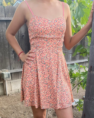 Pink Floral Dress