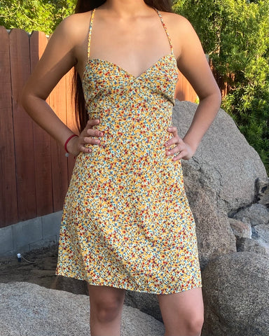 Yellow Floral Dress