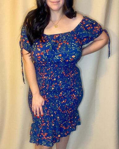 Floral Midi Dress XL-3XL